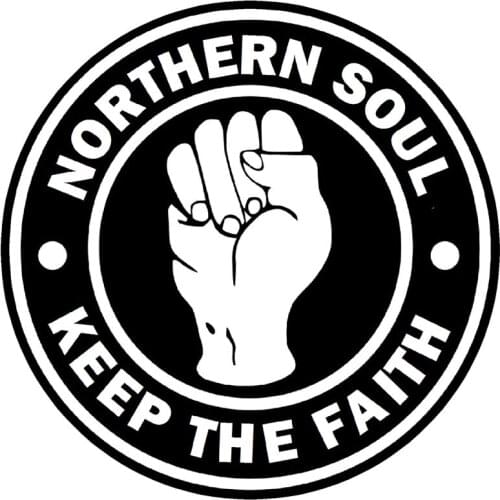 15X15CM KEEP THE FAITH NORTHERN SOUL Originality Vinyl Decal Motorcycle Car Sticker S8-0731