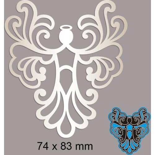 Cutting Dies Abstract Angel New Metal DIY Album Paper Craft Embossing Stencil Greeting Card Decoration 74*83mm