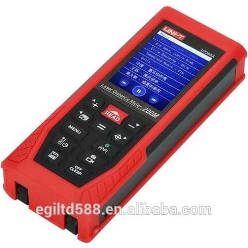 UNI-T UT398A 200m Professional Laser Distance Meters Lofting Test Levelling Instrument Area/Volume W/UDISK 16GB & JPEG Storage
