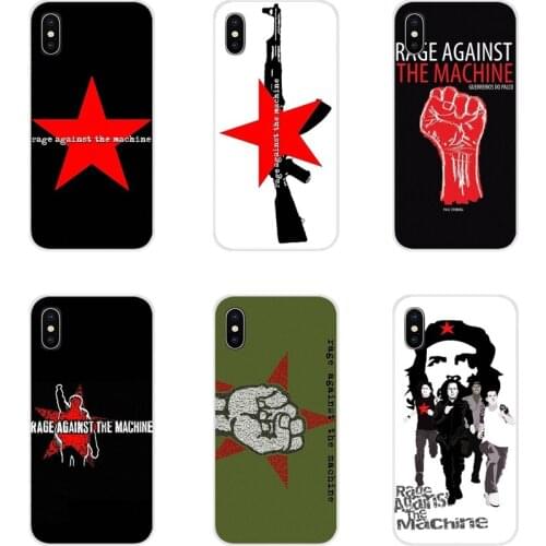Rage against the machine For Xiaomi Mi4 Mi5 Mi5S Mi6 Mi A1 A2 5X 6X 8 9 Lite SE Pro Mi Max Mix 2 3 2S Transparent TPU Shell Case