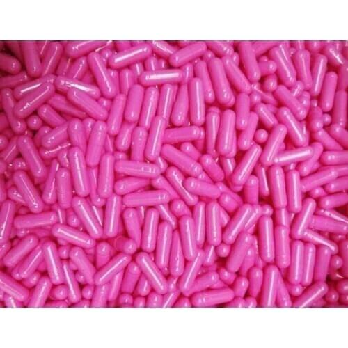 1# Empty Capsule 5000pcs!Rose Red Colored Gelatin Empty Capsule,Hollow Capsule( joined or seperated capsules)