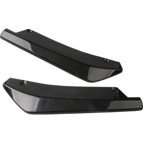2Pcs Rear Bumper Lip Wrap Angle Splitter Diffuser Canard Fit For BMW F30 F31 F32 F33 F22 Black Car Styling
