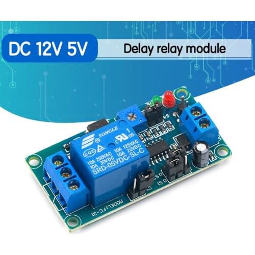 DC 12V 5V Time Delay Relay Module Delay Turn On / Delay Turn Off Relay Switch Module With Timer DC 12 V Volt Timing Relays Board