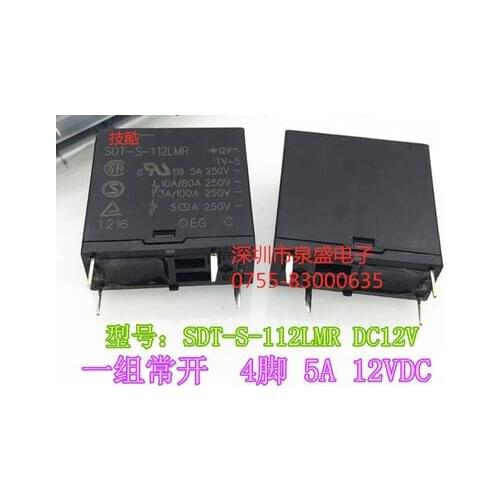 SDT-S-112LMR DC12V 5A 12VDC SS34 FQPF13N50 FQPF13N50C MUR1660CT BSP372