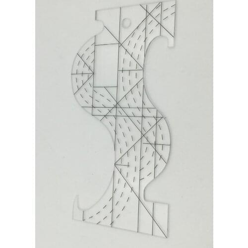 Clear Quilting Template Free Motion Patchwork Sewing Cutting Ruler DIY Tool