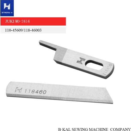 STRONG H brand 118-45609 118-46003 Upper Down Knife for JUKI 2414 2416 Overlock Industrial sewing machine parts