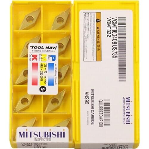 VCMT160408 US735 100% Original carbide insert with the best quality 10pcs/lot free shipping