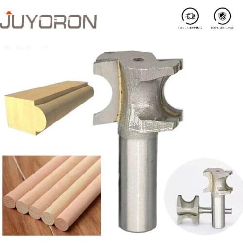 1pc 1/4 1/2 Inch Shank Bead Edging Router Bit Half Round Side Milling Cutter for Wood Woodworking Slotting Tools