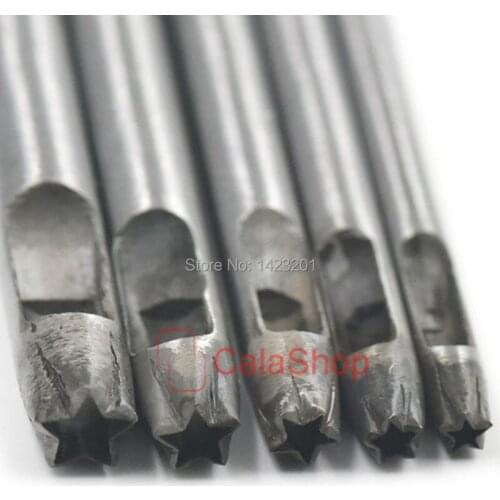 1 Pcs / Lot 8mm Star shape Metal Hollow Punch Hole Leather Belt Gasket Cutter Tool DIY Puncher
