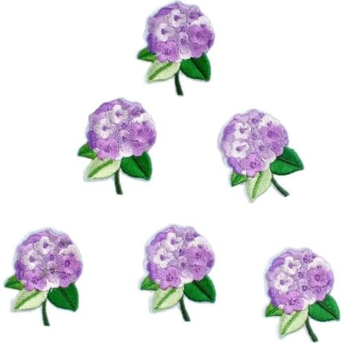 10pcs Cartoon Cute Flower Patches DIY Iron On Floral Stickers Sewing Fabric Appliques For Girls Bags Dress Suits Shoes Hats