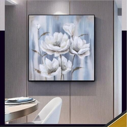 100% Hand Painted Flower Painting Large Canvas Art Hand Made Wall Pictures No Framed Wall Art Modern Living Room Wall Decor