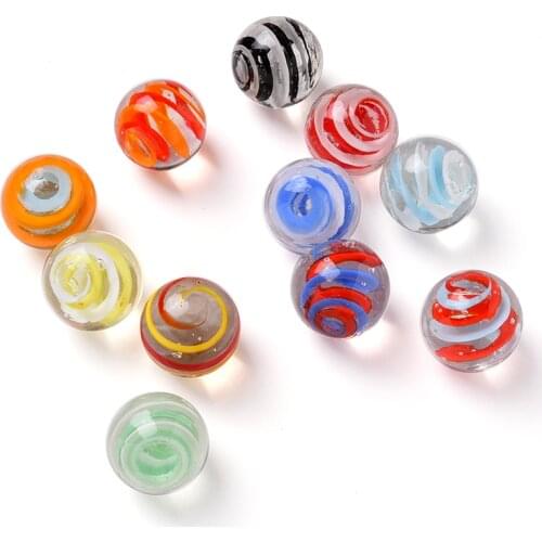 11PCS/Set 20MM Glass Ball Cream Console Game Pinball Small Marbles Pat Toys Parent- Child Beads Bouncing Ball