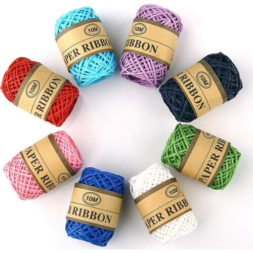 2mm Paper Rope Gift Packaging Cord 24Rolls/Box DIY Wedding Decoration Needlework Scrapbook Birthday Party Crafts
