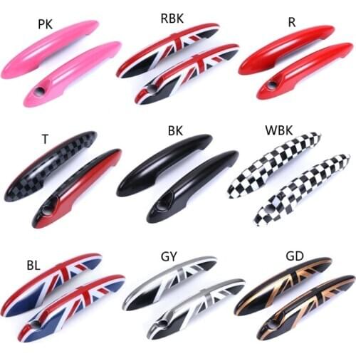 2pcs/Set UK Design Car Exterior Door Handle Cover Trim ABS Car styling Fits For MINI Cooper R50 R56 R60