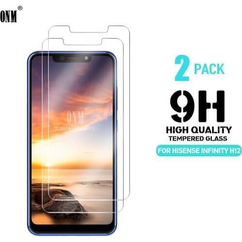 2Pcs Tempered Glass For Hisense Infinity H12 Screen Protector Premium Tempered Hisense Infinity H12 Screen Protective Film