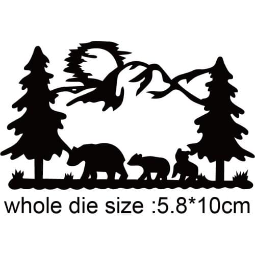 Snow Mountain Forest Animal 2020 New Metal Cutting Dies Scrapbooking Die Cuts Card Making DIY Decor Craft Embossing Dies
