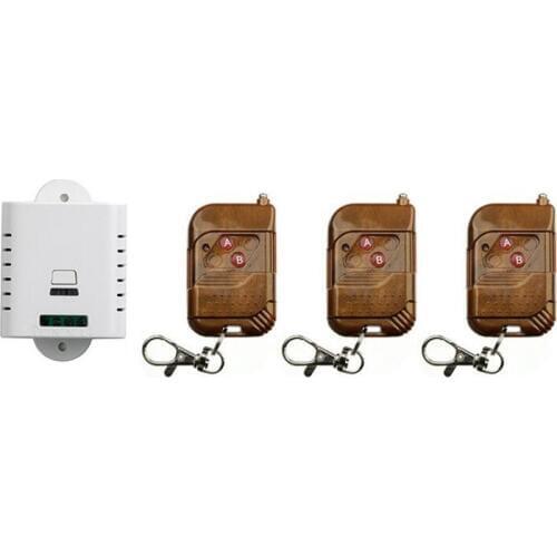 85V 110V 120V 220V 250V 1CH RF Wireless Remote Control Switch System 3 transmitter & 1 receiver relay Receiver Smart Home Switch
