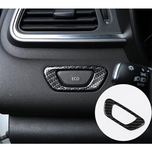 ABS Chrome For Renault Kadjar 2015 2016 2017 2018 Car Accessories ECO Adjustment Switch Cover trim Car Sticker Styling 1pcs