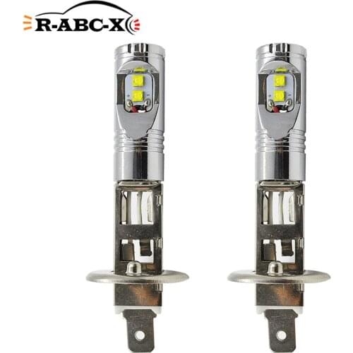 RUIANDSION 2 Pcs C'REE H1 Car Fog Light Auto Headlight 6000K White 10V-30V 12V 24V Truck LED Bulb 400Lm Energy Saving 2.5W