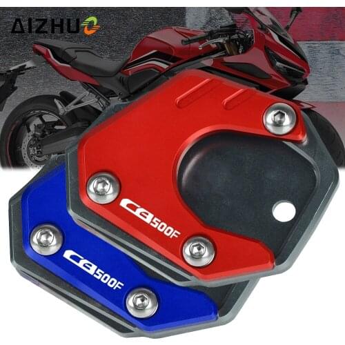 CB 500F Motorcycle CNC Foot Side Stands Extension Pad Support Plate Enlarge Stand FOR HONDA CB500F CB500 F 2013-2021 2020 2019