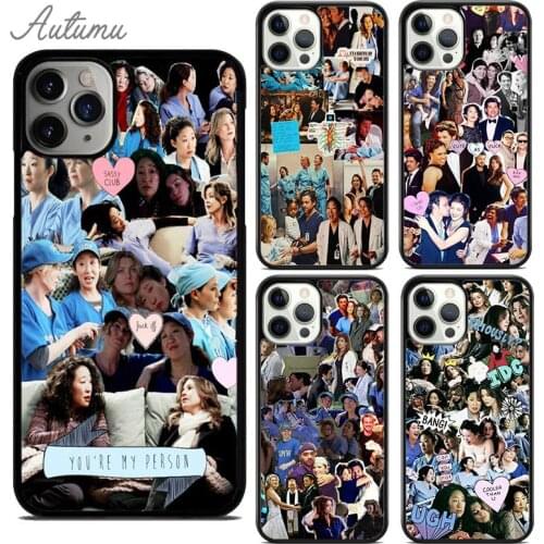 Greys Anatomy TV Show Meredith Phone Case for iPhone 11 12 Pro Max mini X XR XS SE 2020 5 6S 7 8 Plus Samsung S9 S10 Cover shell