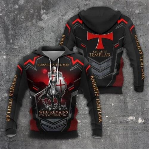 KNIGHT TEMPLAR Armor 3D Printed Men Hoodie Harajuku Fashion Retro Hooded Sweatshirt Autumn Unisex hoodies sudadera hombre A-921