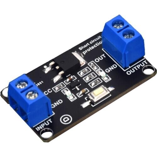 DC Short Circuit Protection Module High Current Short Circuit Protection One-key Reset Support 3-25V 20A