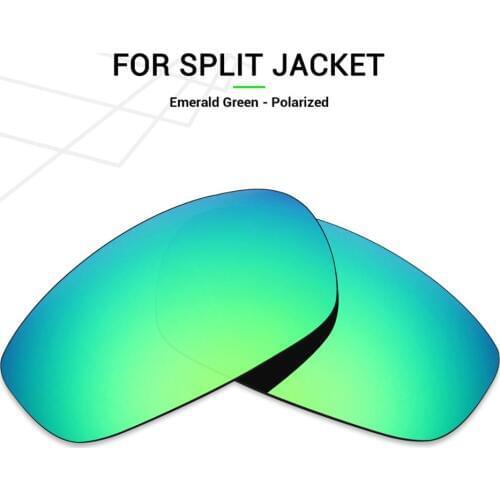 Mryok POLARIZED Replacement Lenses for Oakley Split Jacket Sunglasses Emerald Green
