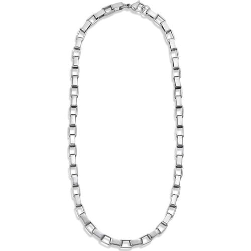 2021 New Original Design European And American Metal Thick Chain Bamboo Necklace Niche Short Hip-Hop Clavicle Chain