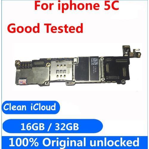 Original motherboard for iphone 5C 16GB 32GB Factory unlocked mainboard with IOS system logic board for iphone 5C good tested