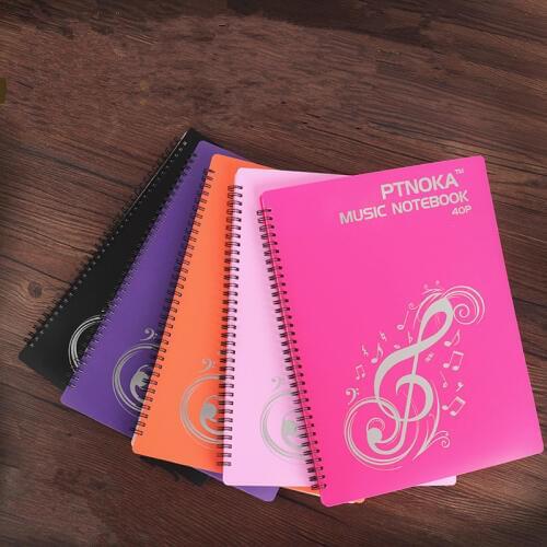 40 Pages Piano Score Folder Music Practice Expanded A4 Sheet Bag Stave Storage Holder Accessories
