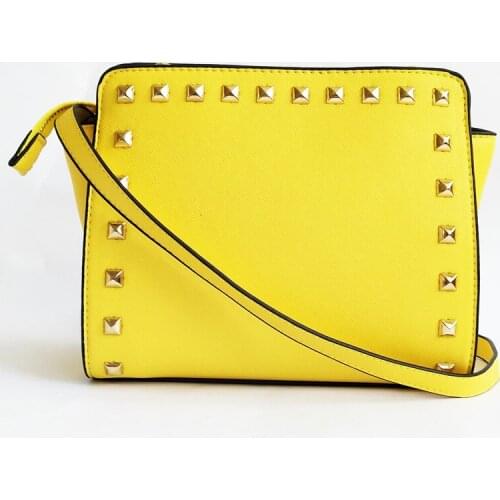 Luxury Brand Womens Leather Handbags Classic designer female shoulder crossbody bags for Woman rivet Messenger Bag bolsos mujer