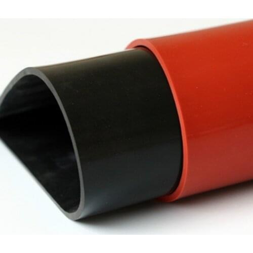 Silicone Rubber Sheet 500x500mm 1mm Silicone Sheeting for Vacuum Press Oven Heat Resistant Silicone Matt Red Translucent Black