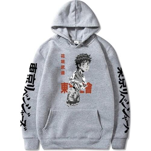 Tokyo Revengers Hoodies Hanagaki Takemichi Colorful Print Loose Casual Pullovers Sweatshirt Solid Streetwear Men Women Top 2021
