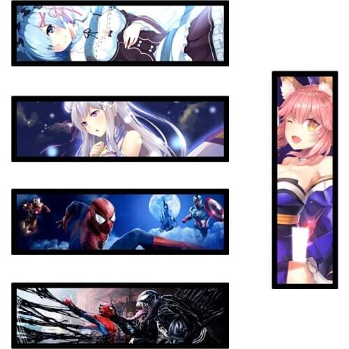 Charge Light Customizable patterns backplate use for Computer Case Side DIY Acrylic Board Size 440*140*8mm Four edges shine