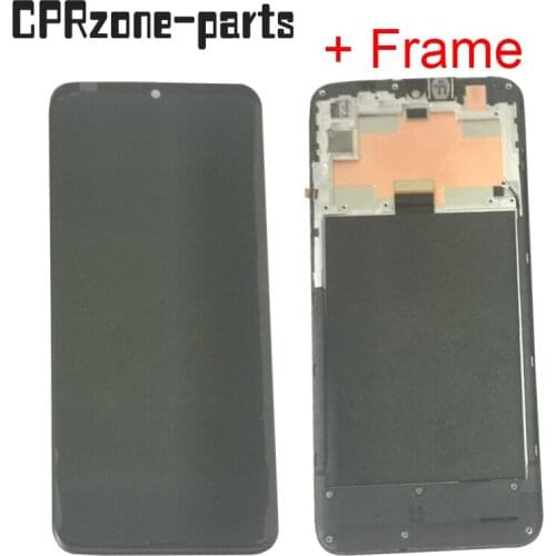 6.5" Black + Frame For Oukitel C23 Pro LCD Display With Touch Screen Digitizer Sensor Panel Assembly