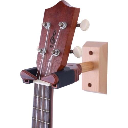 1 Set Solid Wood Wall Hanger Hook Red For Ukulele Violin Viola Accessory