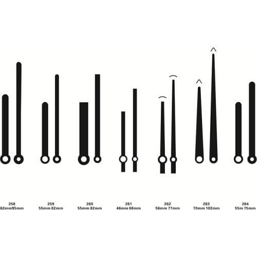 100 Sets Clock hand Metal Wall Clock pointer Parts Simple DIY Home Accessories Solid High Quality Exquisite Ultra-thin needle