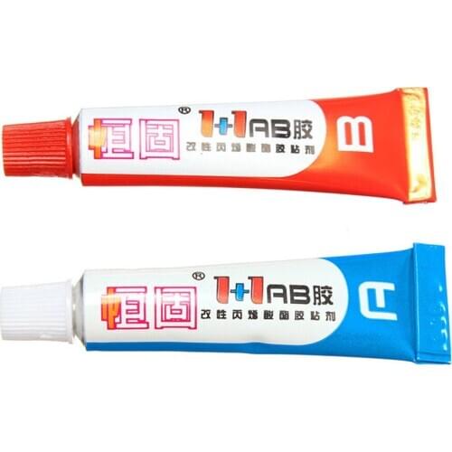 New 2PC Super Strong Epoxy Clear Glue AB Free Spatula Phone Case Craft Bonding Metals Glass Optical Instrument