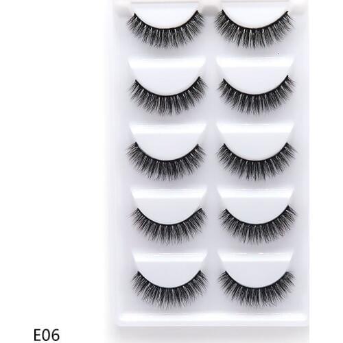 250 pairs/50box 100% Real Mink Fake Eyelashes 3D Natural False Eyelashes 3d Mink Lashes Soft Eyelash Extension Makeup Kit Cilios