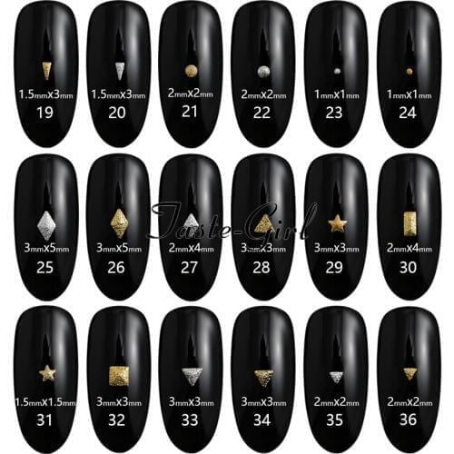 500pcs/pack Frosted silver gold Rivet 3d metal alloy nail art decoration studs DIY nails accessoires jewelry supplies tool