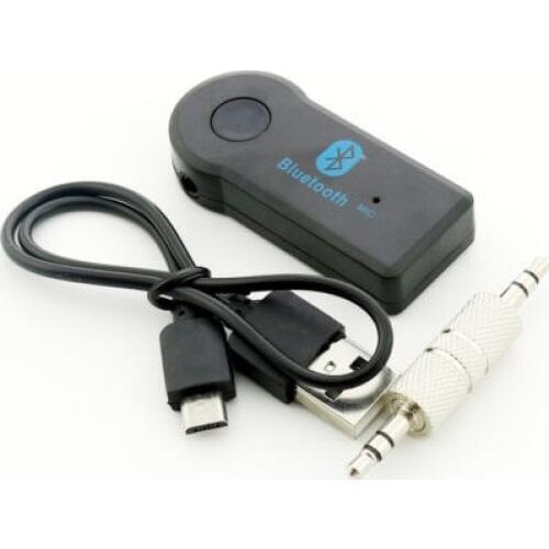 1pc 3.5mm Wireless Bluetooth Receiver Aux Stereo Audio Music Home Car Adapter+Mic