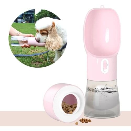 Pet Dog Water Bottle Prtable Feeder Outdoor Travel Food Drinking Bottle For Small Large Dog Cat Water Bowl For Dogs Pet Product