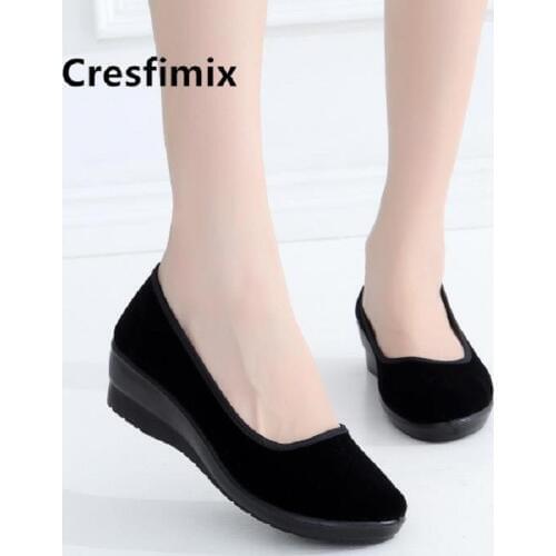 Cresfimix Women's Ballet Flats With Heels