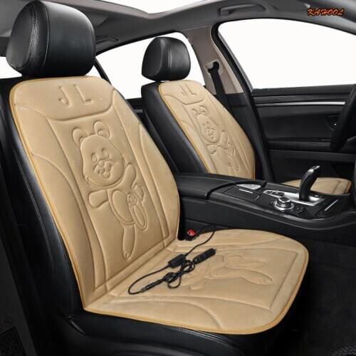 KAHOOL 12V Heated car seat cover for Kia cerato spectra sorento picanto ceed sportage rio K3 K7 K4 K5 Winter Pad Cushions