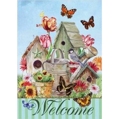 Kexinzu 5D Diamond Painting Full Drill Diamond Embroidery Flower butterfly Picture Of Rhinestone Handmade Home Decor Y5454