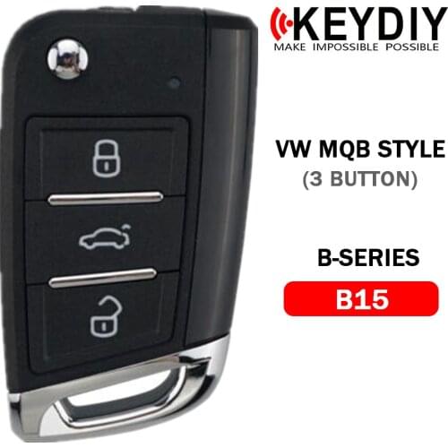 KEYDIY KD900/KD-X2 Key Programmer Remote Control B15/NB15 Blank Car Key For for VW MQB Style,5pcs/lot