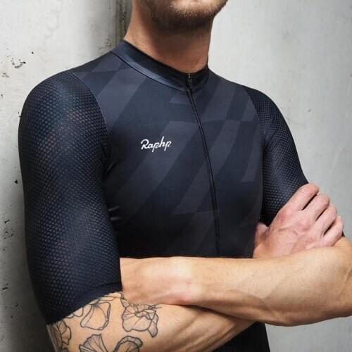 Ride better 2020 black pro team areo cycling jersey short sleeve last aero race cut with newest fabric for hot summer