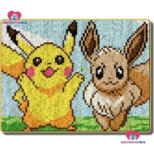 Latch Hook Rug Kits carpet embroidery kits Unfinished Crocheting Rug Yarn diy Handicraft Embroidery cartoon Carpet Home decor