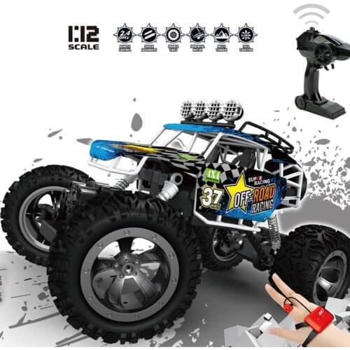 New 1:12 Spray RC Car 2.4G Remote Control Vehicle 4 WD SUV 40 Km/h High Speed Big Foot Climbing Car 4 Wheel Driver Children Toy